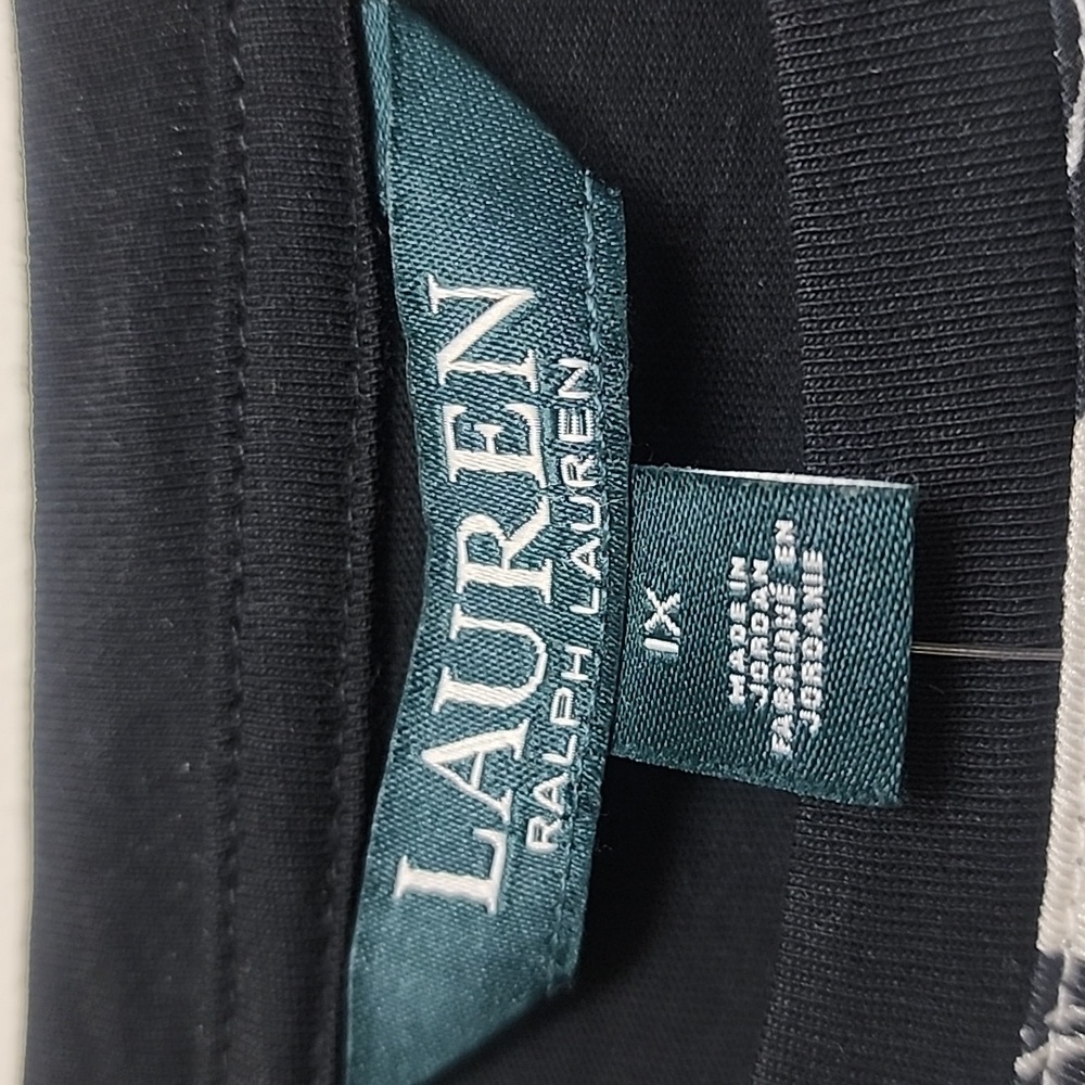 Lauren Ralph Lauren Black and White Graphic Short Sleeve Tee - Picture 2 of 8